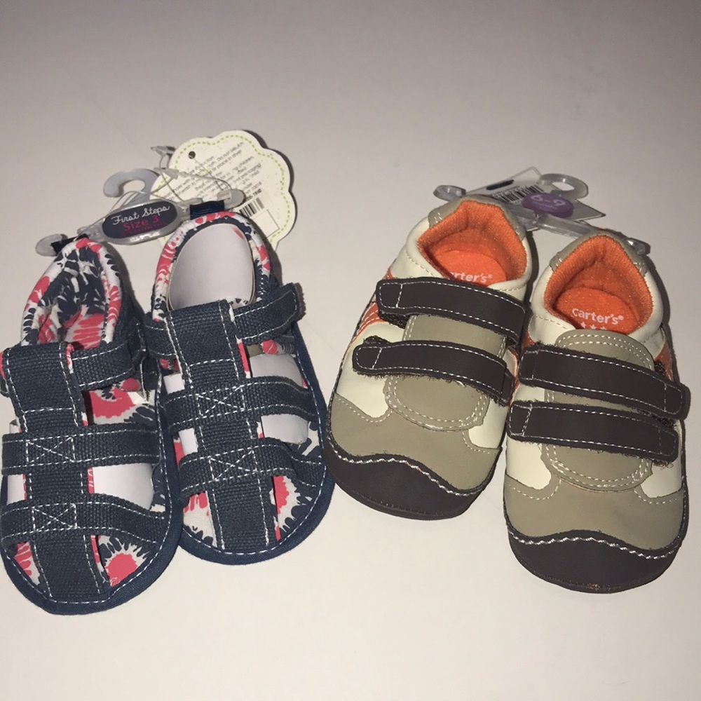Baby Shoes Lot of 2 Size 3, 6-9 Months NWT